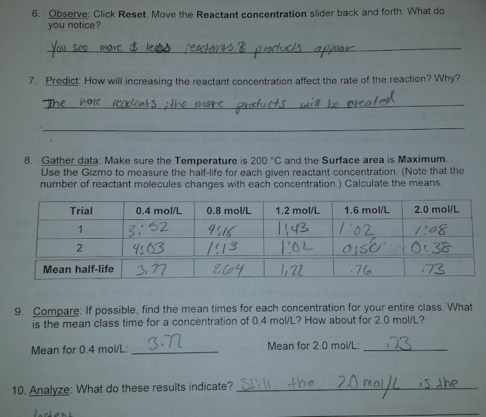 Collision theory worksheet answers pdf